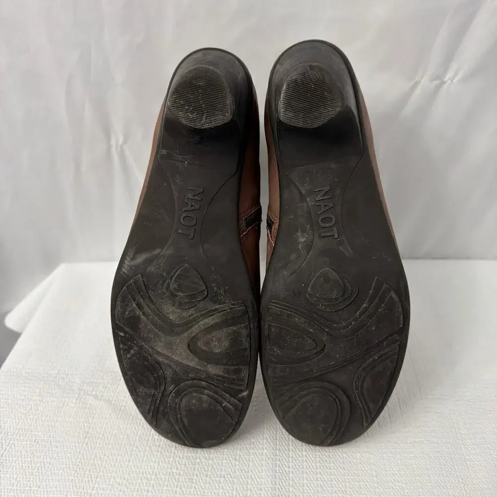 Naot Legend Ankle Boots Womens 10 Brown Leather Boho